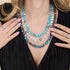 Grey | Silver | Mermaid Glass Statement Necklace